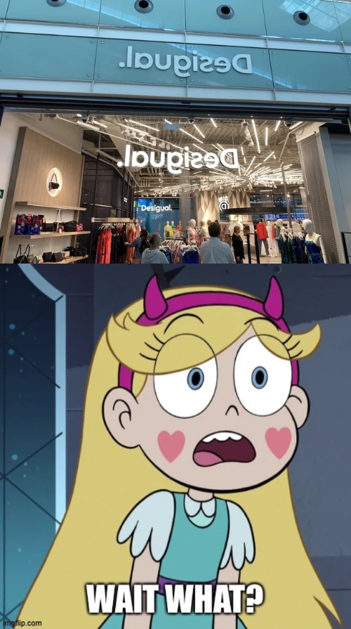 Backward-Forward, no difference | image tagged in star butterfly wait what,star vs the forces of evil,you had one job,memes | made w/ Imgflip meme maker