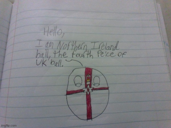 or is Northern Ireland a part of Ireland | image tagged in countryballs | made w/ Imgflip meme maker