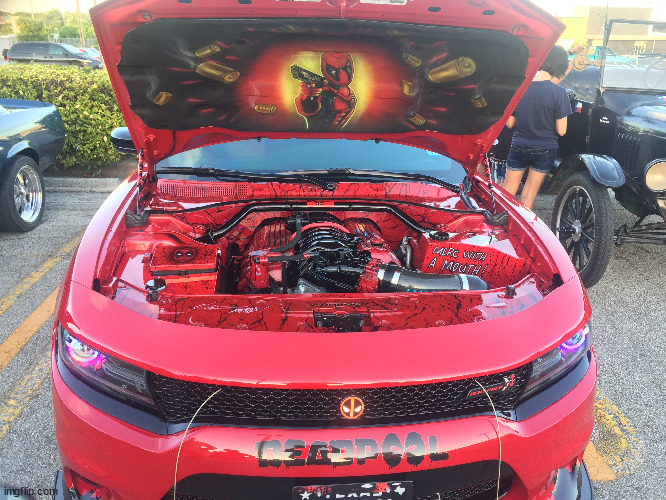 A sick car I saw at a car show | image tagged in cars,deadpool | made w/ Imgflip meme maker