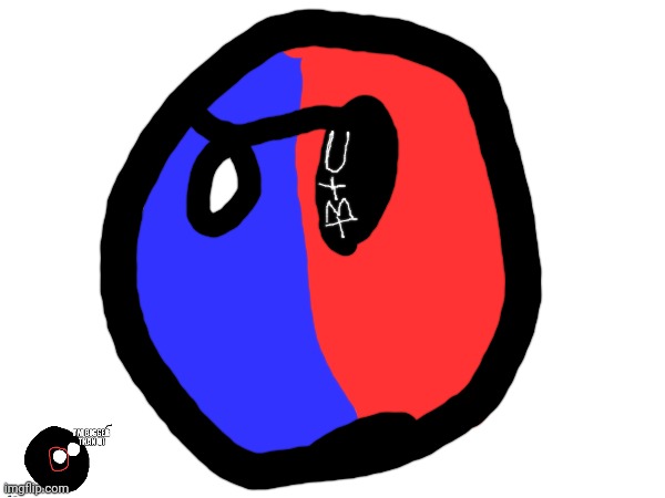 My new countryball! Theredblueworld | made w/ Imgflip meme maker