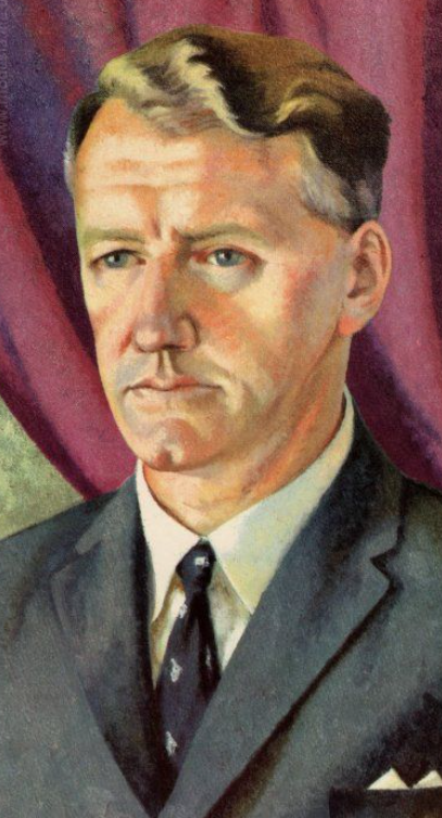 Portrait of Ian Smith, Prime Minister of Rhodesia Blank Meme Template