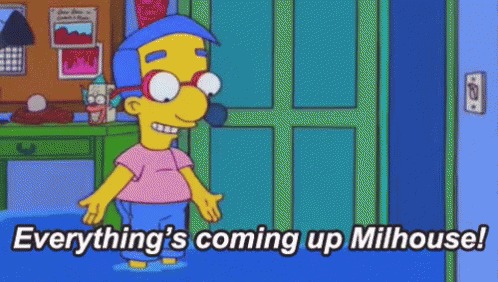 High Quality coming up milhouse Blank Meme Template