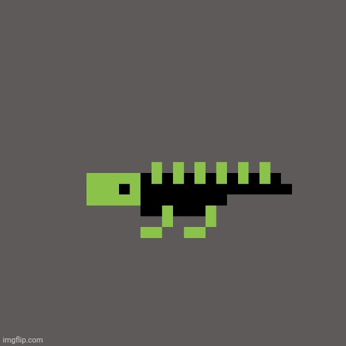 Rainworld Pixel art part Four. Green Lizard | made w/ Imgflip meme maker