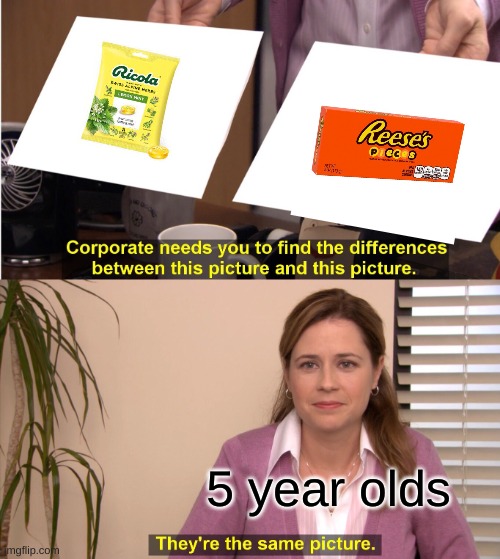 They're The Same Picture | 5 year olds | image tagged in memes,they're the same picture | made w/ Imgflip meme maker