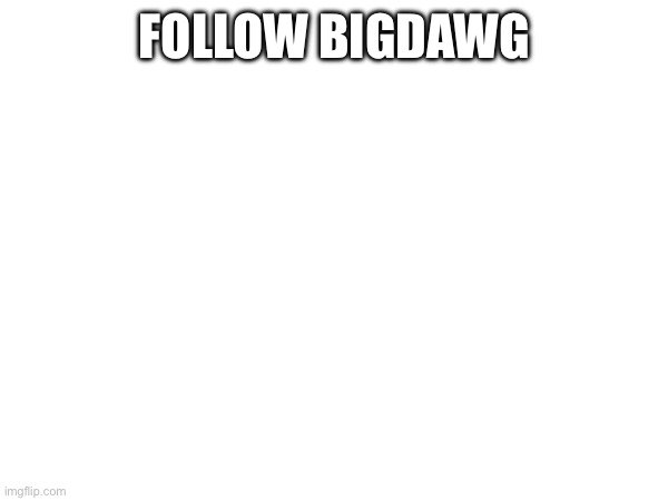If you want to follow you can if you do it will be greatly appreciated | FOLLOW BIGDAWG | made w/ Imgflip meme maker