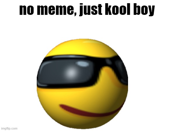 kool boi | no meme, just kool boy | image tagged in cool | made w/ Imgflip meme maker