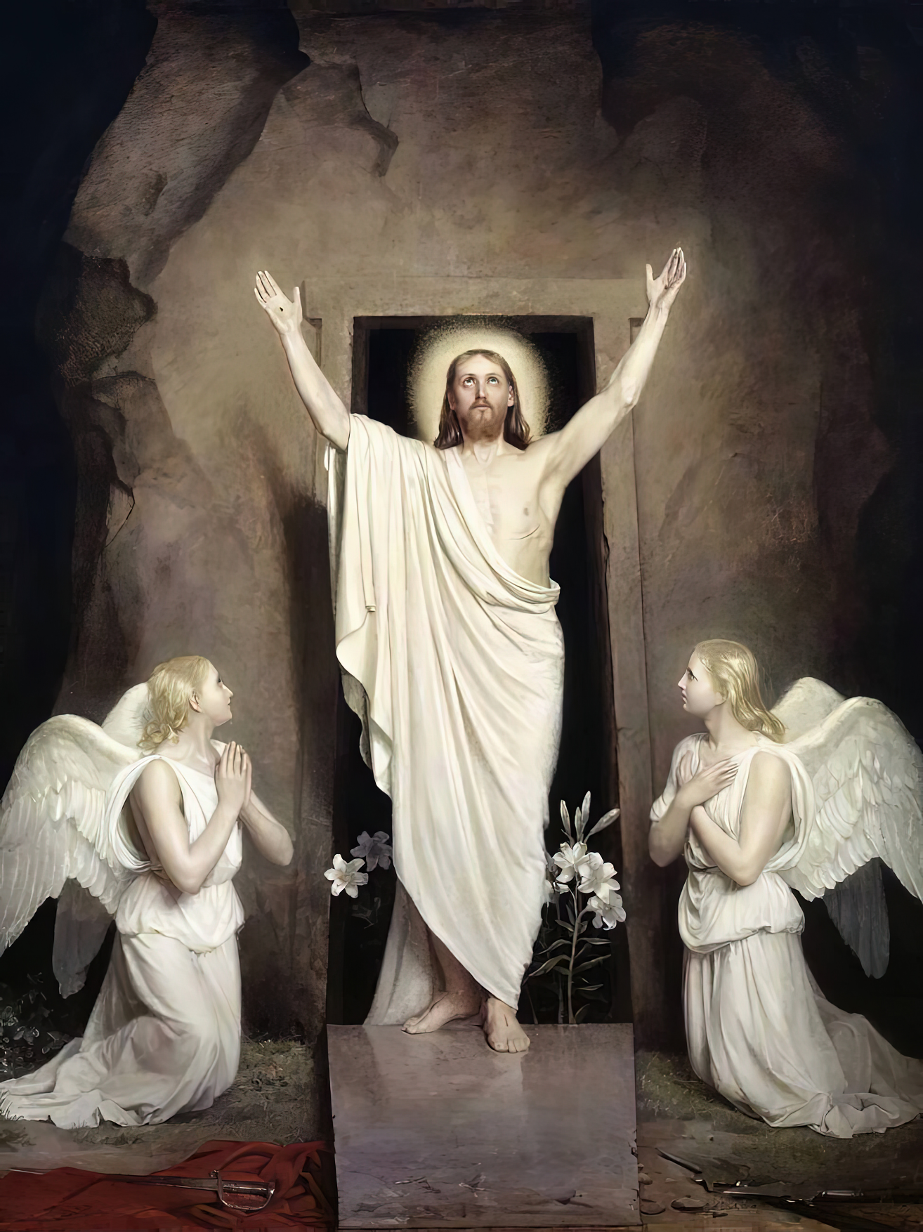 The Resurrection 2 by Bloch Carl Heinrich Blank Meme Template