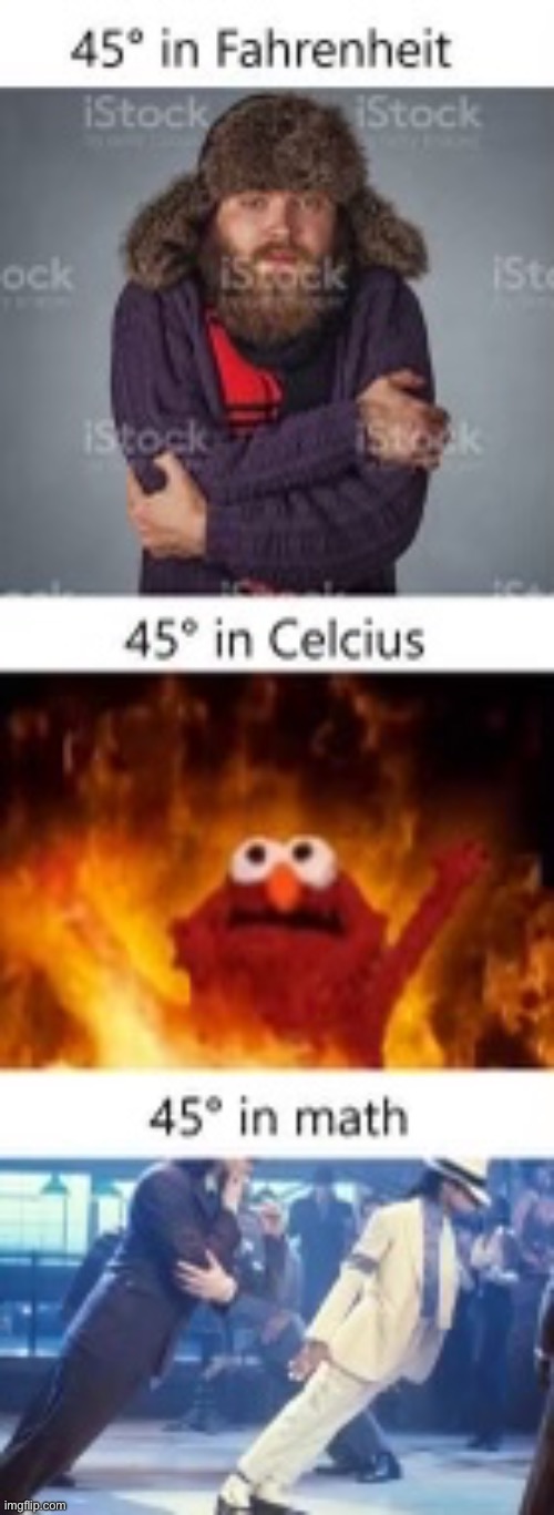 #1: Too Cold, #2: Too Hot, #3 He he | image tagged in michael jackson,elmo,funny,memes,true,temperature | made w/ Imgflip meme maker