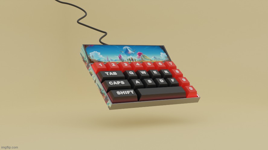 no mans sky themed 20% keyboard | made w/ Imgflip meme maker