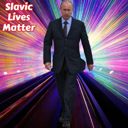Slavic Light Walk | Slavic Lives Matter | image tagged in slavic light walk,slavic | made w/ Imgflip meme maker