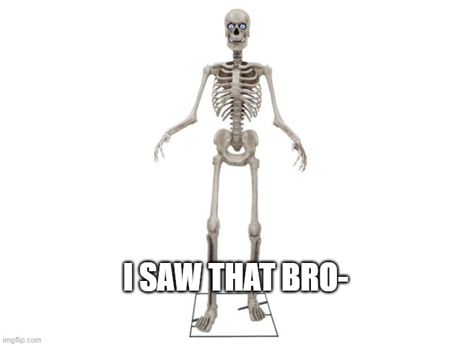 I SAW THAT BRO- | made w/ Imgflip meme maker