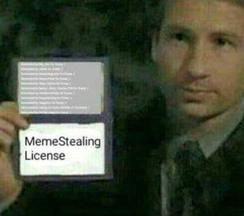 High Quality Proof I have Meme Stealing License Blank Meme Template