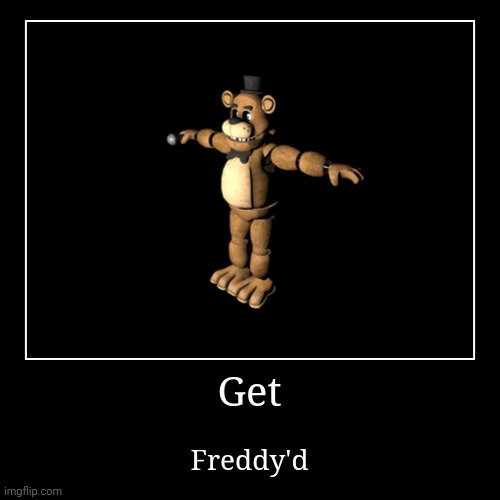 image tagged in demotivationals,fnaf | made w/ Imgflip demotivational maker