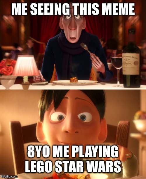 Nostalgia | ME SEEING THIS MEME 8YO ME PLAYING LEGO STAR WARS | image tagged in nostalgia | made w/ Imgflip meme maker