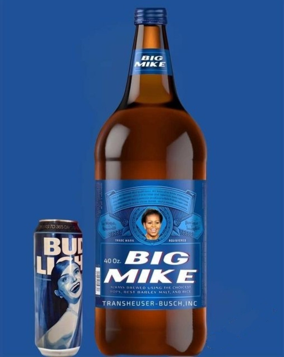 Introducing Bud Light & Big Mike | image tagged in transheuser busch,bud light,big mike,mental illness,tired of hearing about transgenders,shitpost | made w/ Imgflip meme maker