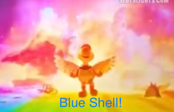 Mario movie blue shell Blank Meme Template