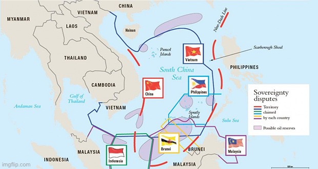 Nine-dash line | image tagged in nine-dash line | made w/ Imgflip meme maker