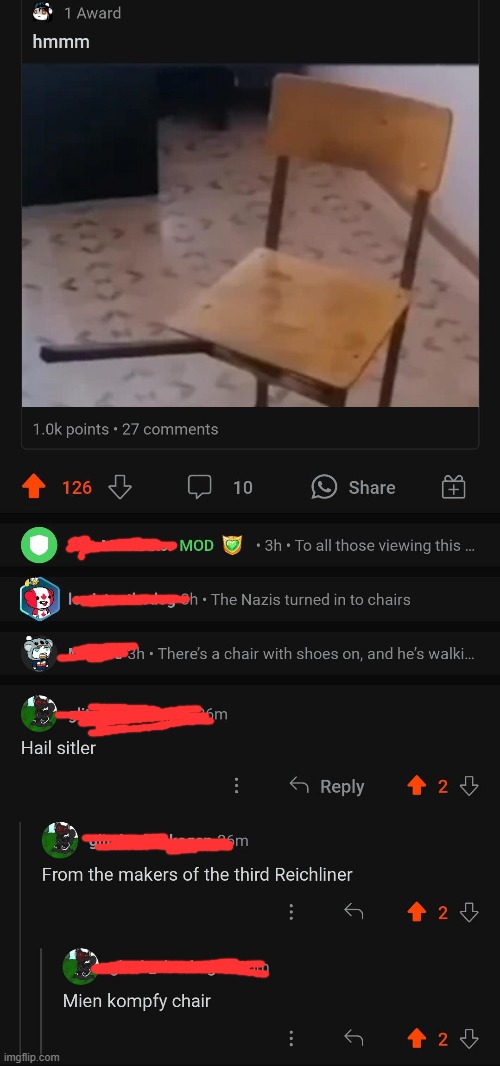 Cursed_chair | image tagged in cursed,comments,funny | made w/ Imgflip meme maker