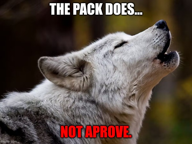 The Pack Does Not Approve. Blank Meme Template