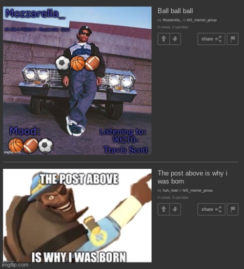The post above | made w/ Imgflip meme maker