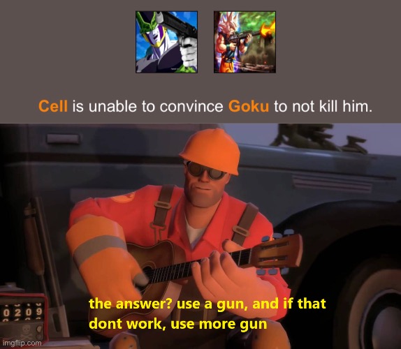 image tagged in use more gun | made w/ Imgflip meme maker