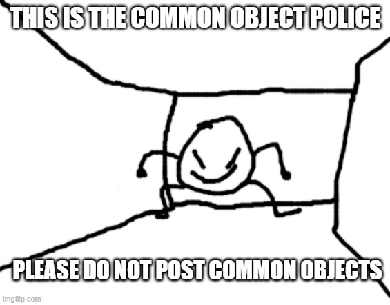 use this in fun stream | THIS IS THE COMMON OBJECT POLICE; PLEASE DO NOT POST COMMON OBJECTS | image tagged in bob in the hall | made w/ Imgflip meme maker