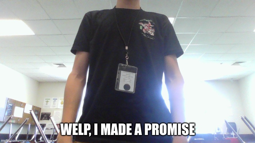 WELP, I MADE A PROMISE | made w/ Imgflip meme maker