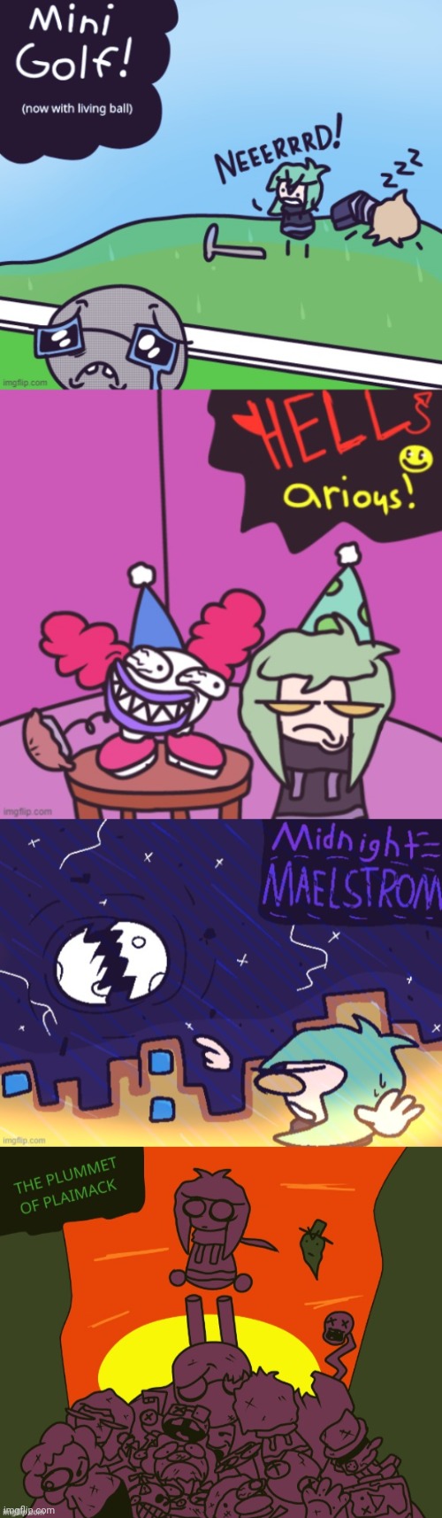 every titlecard as of now, in the order they'll appear in ingame | made w/ Imgflip meme maker