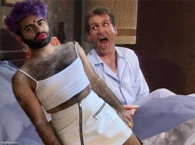 Imagine waking up next to that thing | image tagged in pronouns,that,thing,al bundy | made w/ Imgflip meme maker