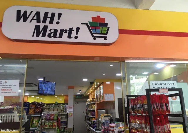 Wah Mart | image tagged in off brand,memes,funny | made w/ Imgflip meme maker