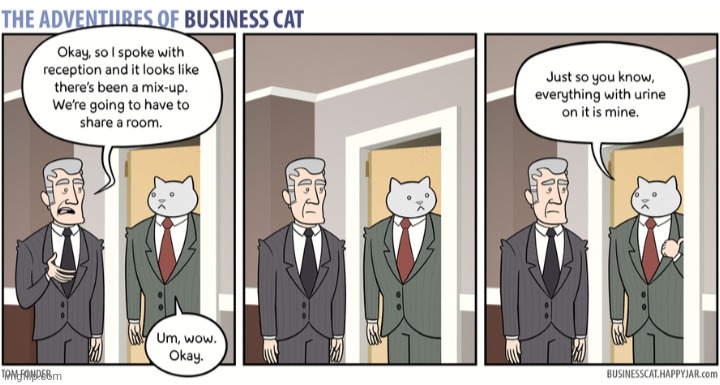 The Adventures of Business Cat #28 | made w/ Imgflip meme maker