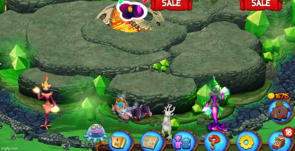 whaa | image tagged in my singing monsters,glitch | made w/ Imgflip meme maker