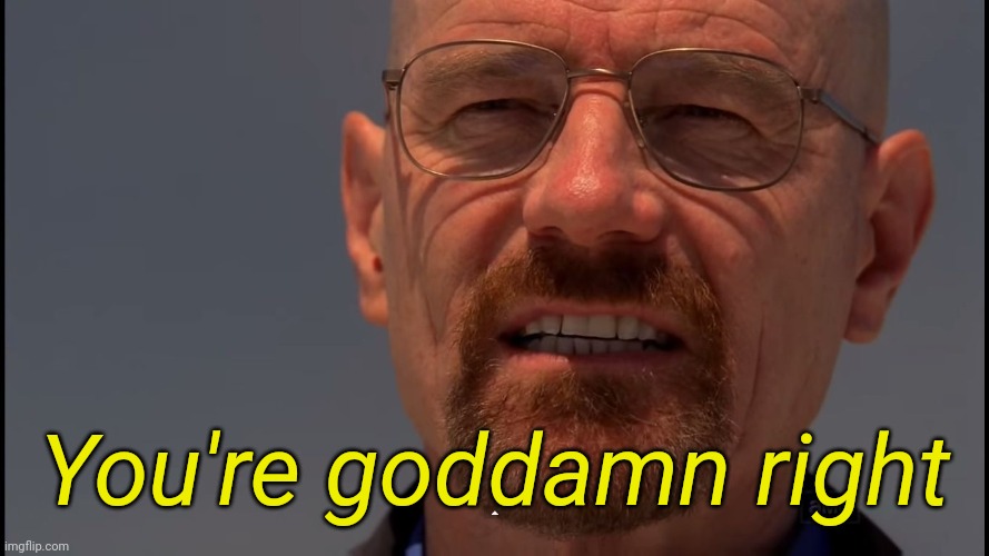 You're god damn right | You're goddamn right | image tagged in you're god damn right | made w/ Imgflip meme maker