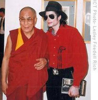 Dalai Lama and Michael Jackson Blank Meme Template