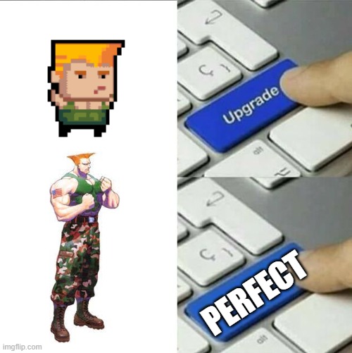 Am I the only one | PERFECT | image tagged in upgrade go back,soul knight | made w/ Imgflip meme maker