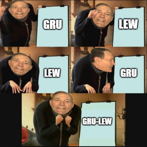 Good morning Msmg! | LEW; GRU; GRU; LEW; GRU-LEW | image tagged in gru-lew,good morning | made w/ Imgflip meme maker