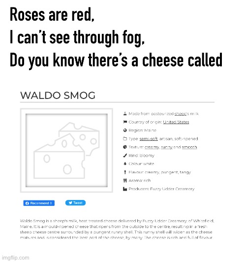 I found Waldo! It might be too late | image tagged in roses are red,waldo,where's waldo,cheese | made w/ Imgflip meme maker