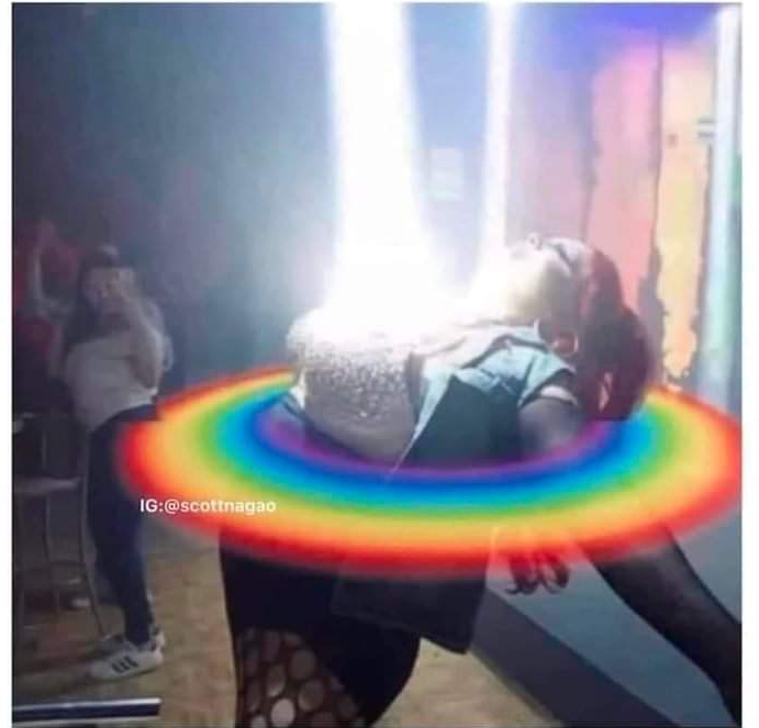High Quality Rainbow Blank Meme Template