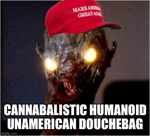 CHUD | CANNABALISTIC HUMANOID UNAMERICAN DOUCHEBAG | image tagged in chud | made w/ Imgflip meme maker