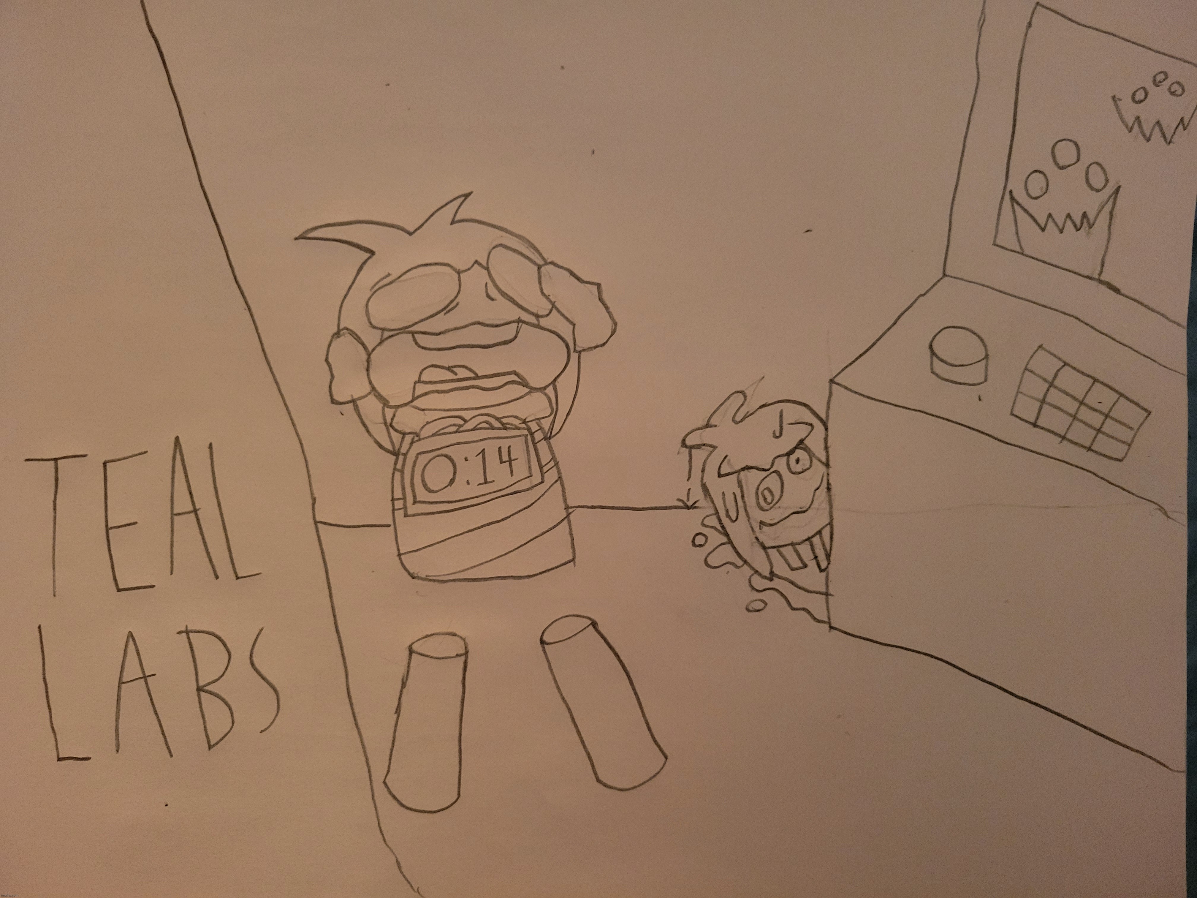 reposting this (EXTREMELY) rough titlecard sketch | made w/ Imgflip meme maker