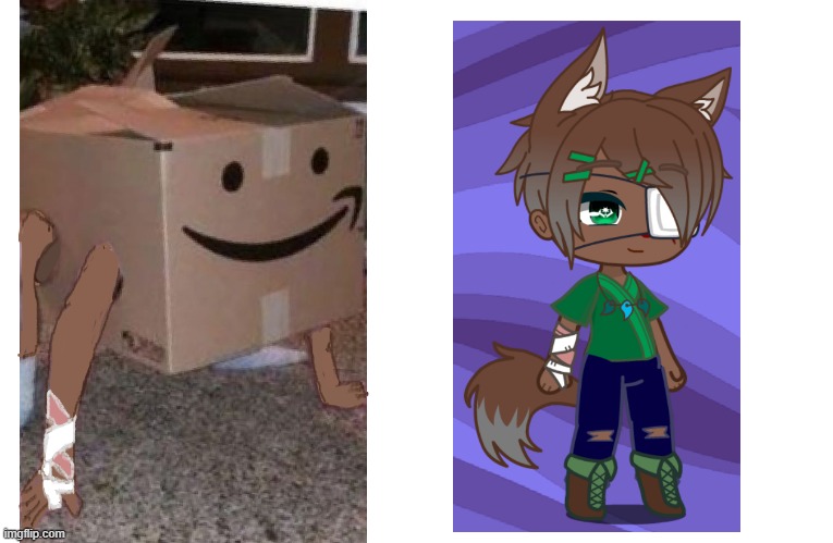 I drew Amazon box Cosmo | image tagged in gacha,oc,oc memes | made w/ Imgflip meme maker