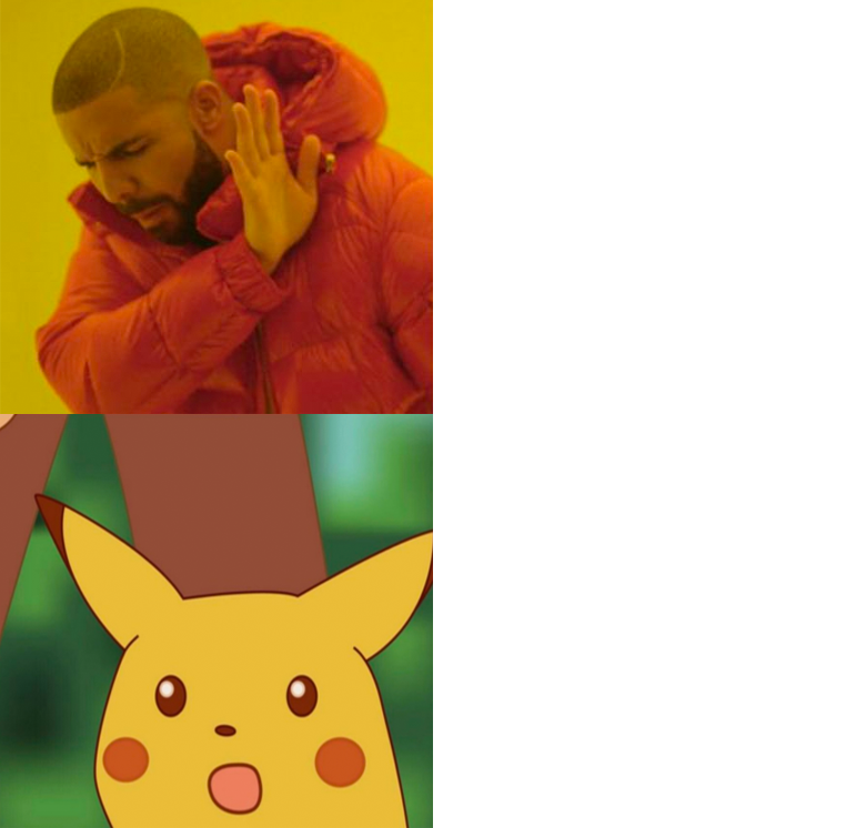 surprised drakachu Blank Meme Template