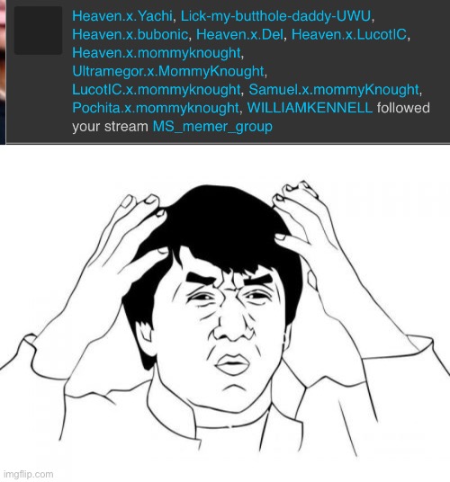 consider the following | image tagged in memes,jackie chan wtf | made w/ Imgflip meme maker