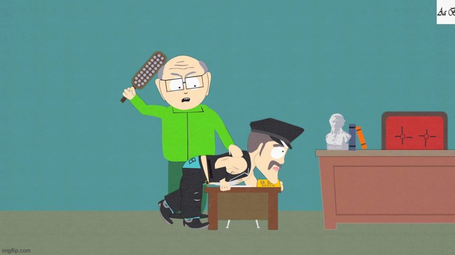 Mr Garrison and Mr slave  | image tagged in mr garrison and mr slave | made w/ Imgflip meme maker
