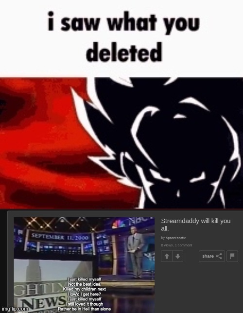 i saw what you deleted | image tagged in i saw what you deleted | made w/ Imgflip meme maker