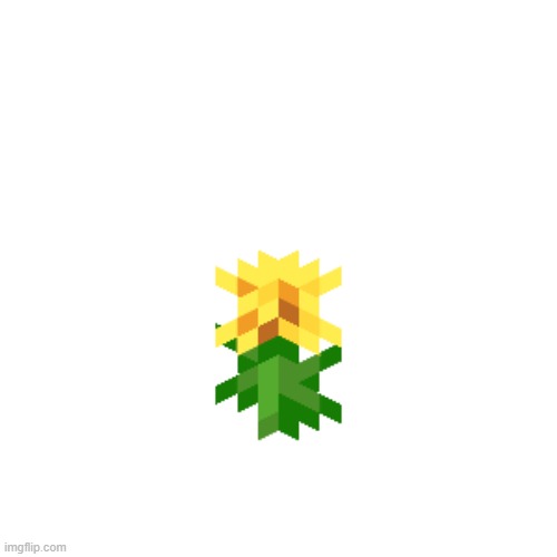 Minecraft Dandelion | image tagged in minecraft dandelion | made w/ Imgflip meme maker