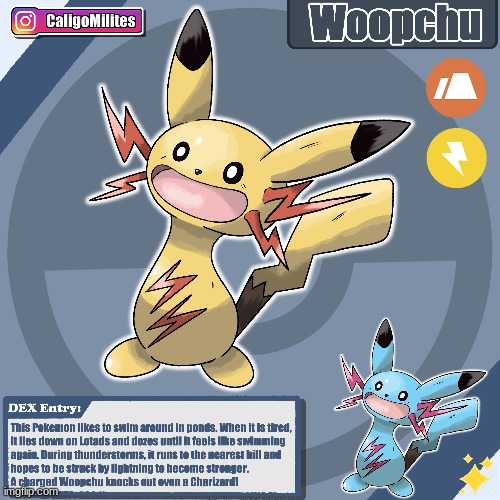 I found this cute fusion on google ^^ | image tagged in fusion,wooper | made w/ Imgflip meme maker