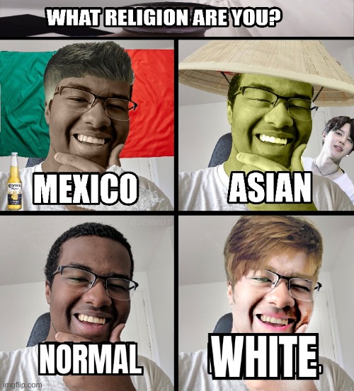 why im i not yellow | image tagged in twomad meme white twomad | made w/ Imgflip meme maker