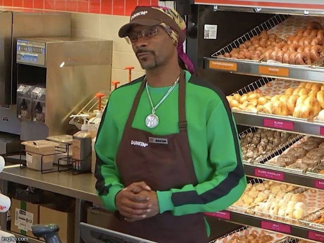 is this image real or fake??/!?!?1?1 | image tagged in snoop dogg dunkin | made w/ Imgflip meme maker