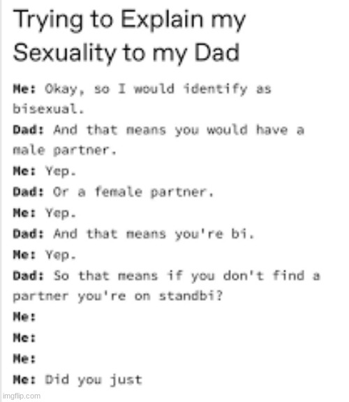 Sorry if the quality is bad | image tagged in lgbtq,funny | made w/ Imgflip meme maker